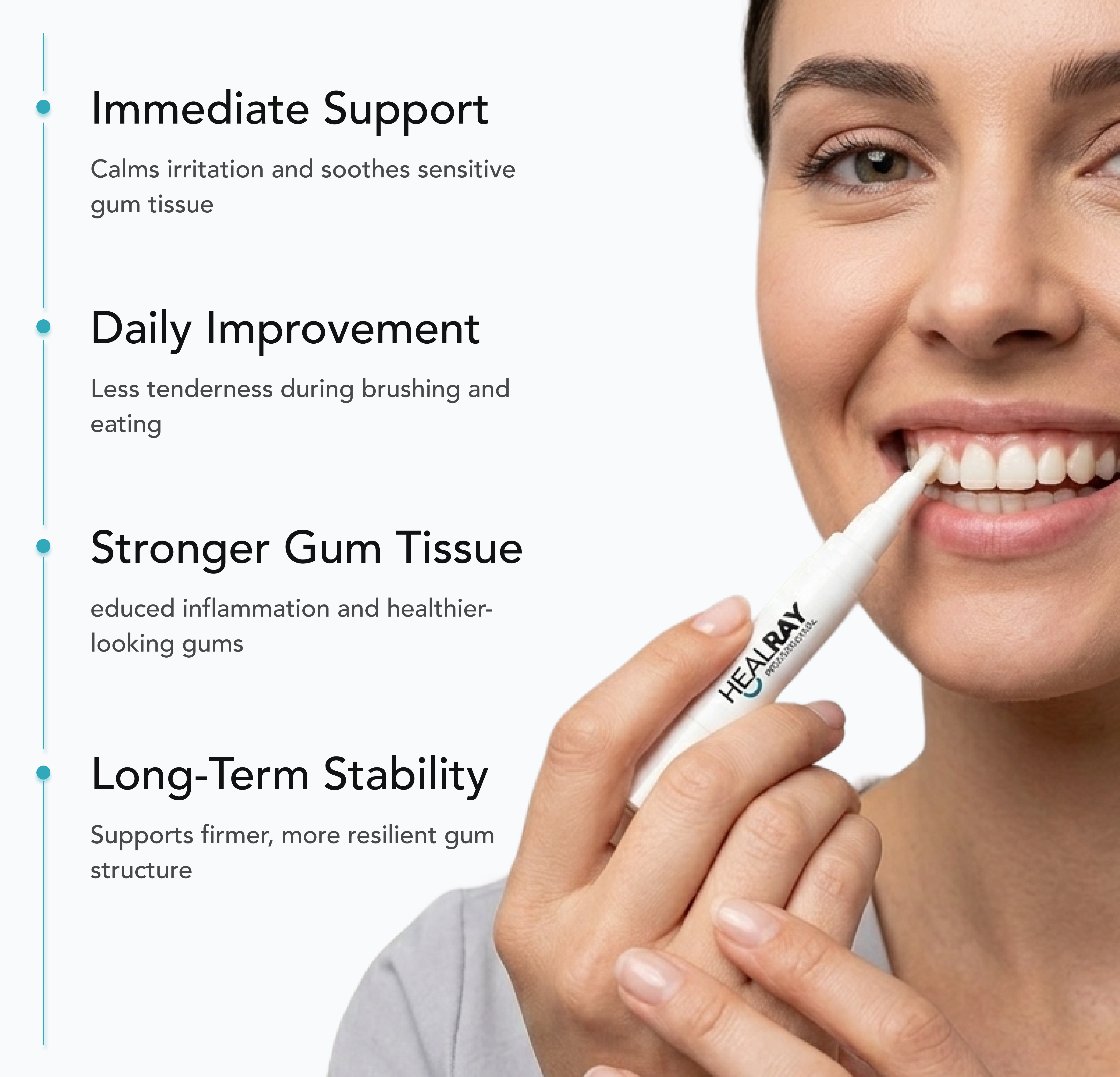 Gum Care Gel application