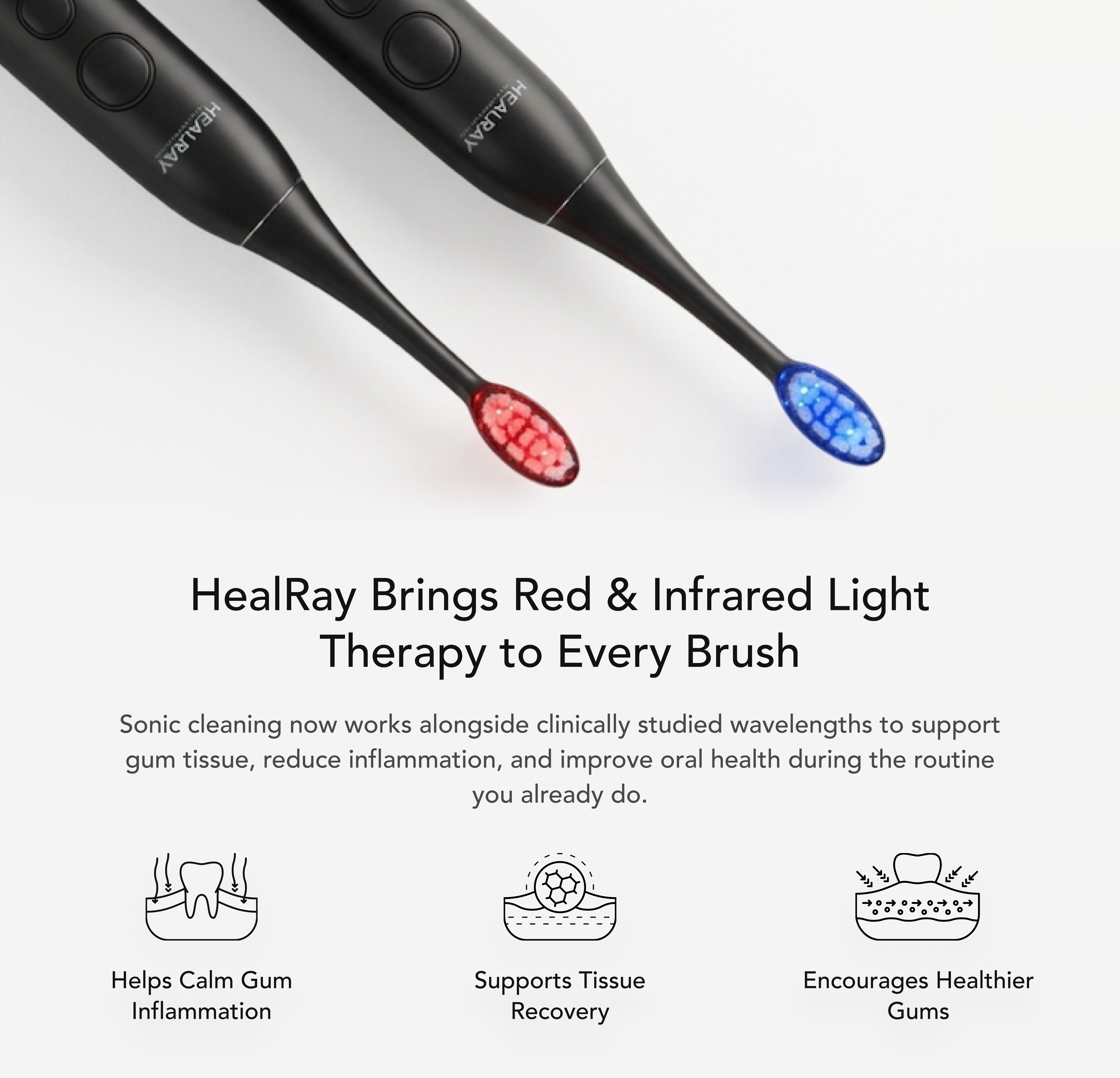 Light Therapy Electric Toothbrush close-up