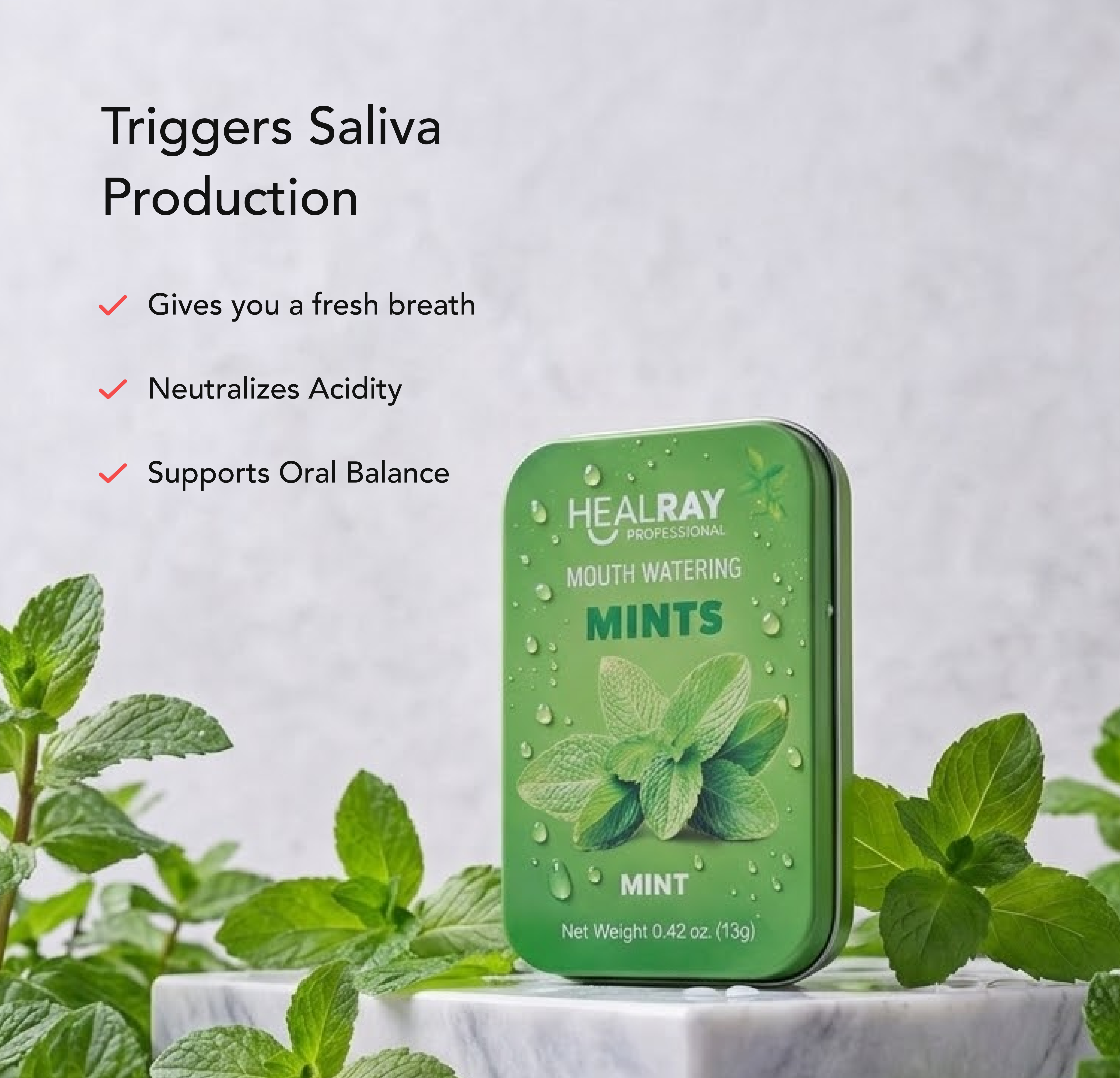 Mouth-Watering Mints in use