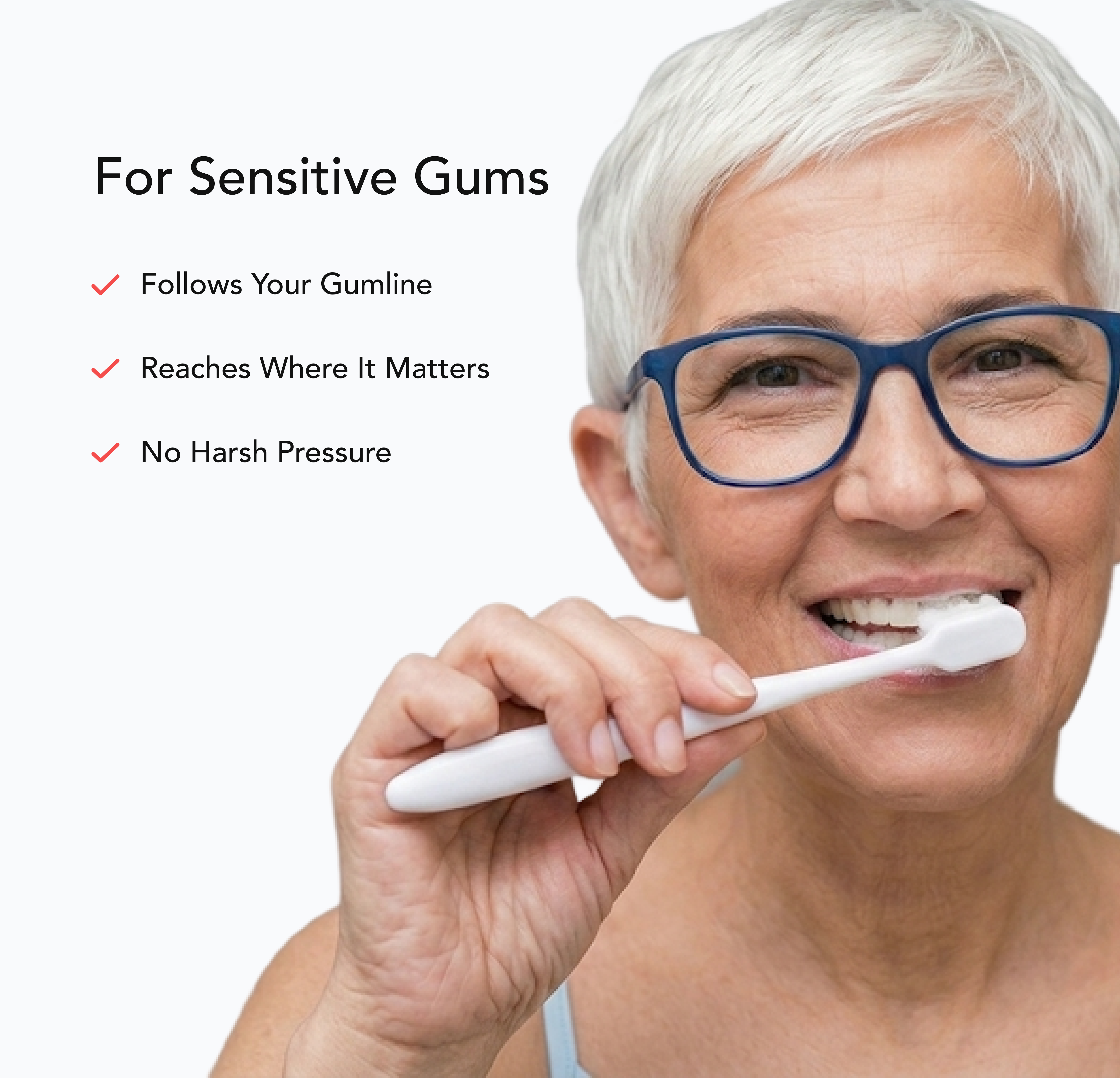 Nano Toothbrush in use